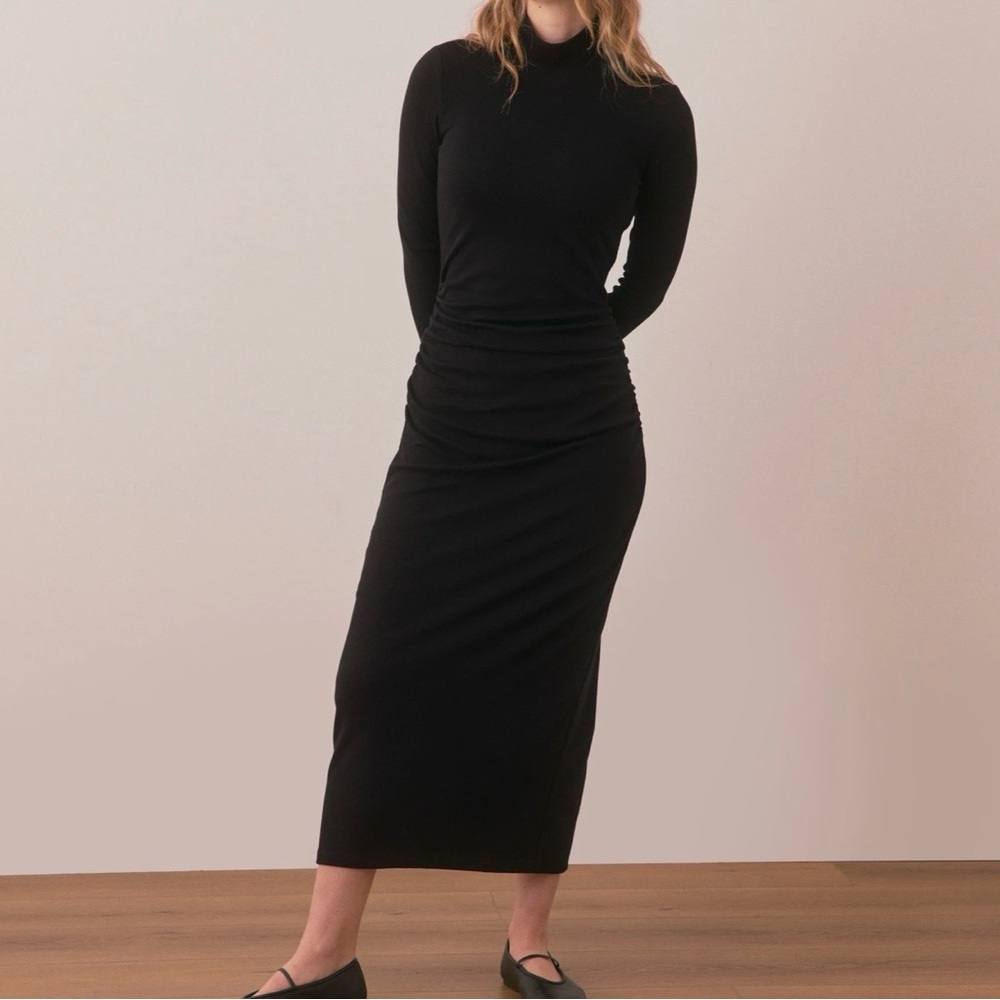 NWT - Marine Layer Lexi Turtle Neck Ribbed Dress - Size Large